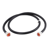 Eastman 60323P 3/4 in x 5 ft Black PVC Washing Machine Hose with Brass Fittings - 2