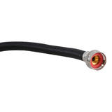 Eastman 60323P 3/4 in x 5 ft Black PVC Washing Machine Hose with Brass Fittings - 3