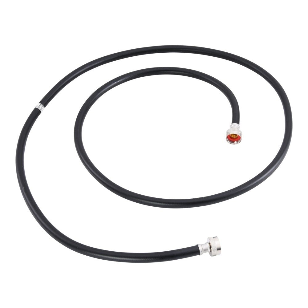 Eastman 60327P 8 ft Black PVC Washing Machine Hose with 3/4 in FHT x 3/4 in FHT Connections