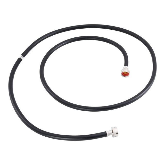 Eastman 60327P 8 ft Black PVC Washing Machine Hose with 3/4 in FHT x 3/4 in FHT Connections