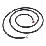 Eastman 60329P 10 ft Black PVC Washing Machine Hose with Brass Fittings