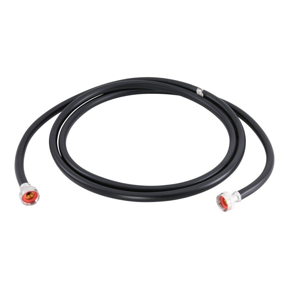 Eastman 60329P 10 ft Black PVC Washing Machine Hose with Brass Fittings - 2