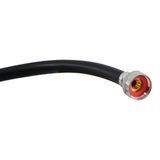 Eastman 60329P 10 ft Black PVC Washing Machine Hose with Brass Fittings - 3