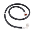 Eastman 60331P 4 ft Black PVC Washing Machine Hose with 90 Degree Elbow