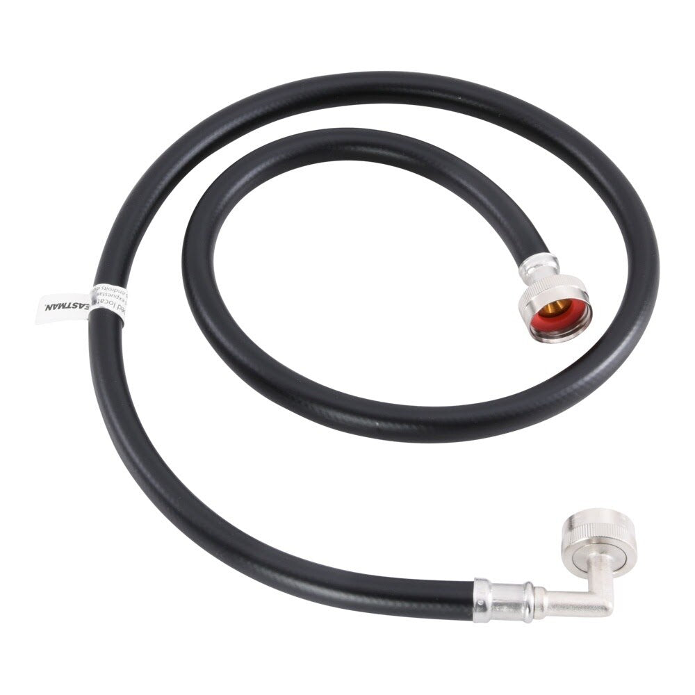Eastman 60331P 4 ft Black PVC Washing Machine Hose with 90 Degree Elbow