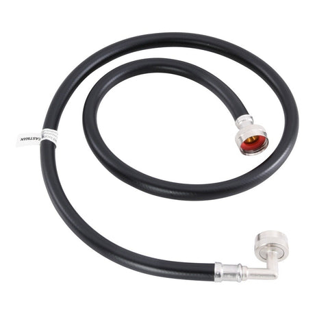 Eastman 60331P 4 ft Black PVC Washing Machine Hose with 90 Degree Elbow