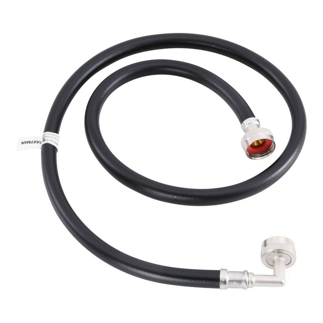 Eastman 60331P 4 ft Black PVC Washing Machine Hose with 90 Degree Elbow