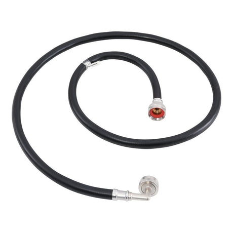 Eastman 60333P 5 ft Black PVC Washing Machine Hose with 90 Degree Elbow