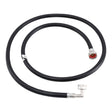 Eastman 60335P 6 ft Black PVC Washing Machine Hose with 90 Degree Elbow