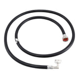Eastman 60335P 6 ft Black PVC Washing Machine Hose with 90 Degree Elbow