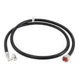 Eastman 60335P 6 ft Black PVC Washing Machine Hose with 90 Degree Elbow - 2
