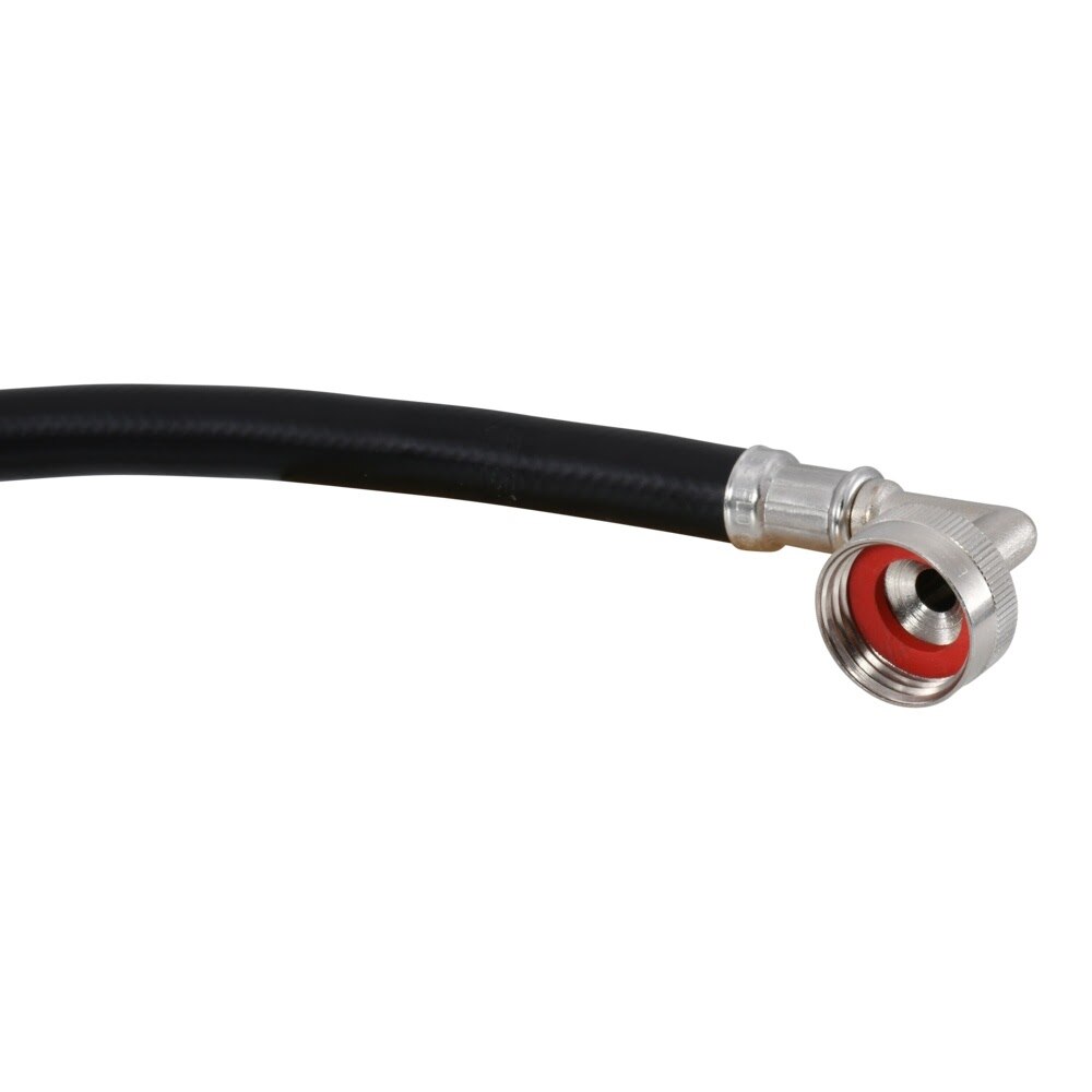 Eastman 60335P 6 ft Black PVC Washing Machine Hose with 90 Degree Elbow - 3
