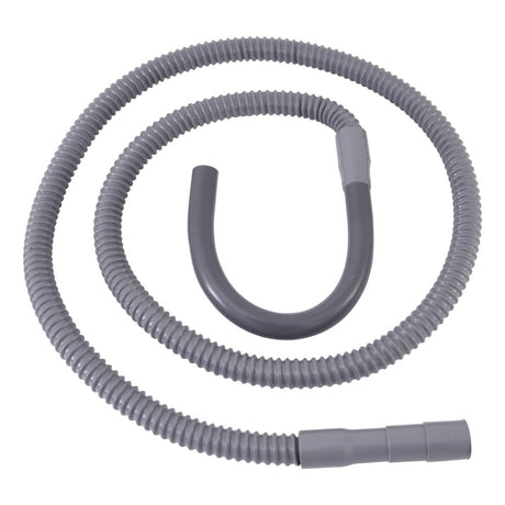 Eastman 60357 8 ft Gray SSD Style Flexible Washing Machine Discharge Hose