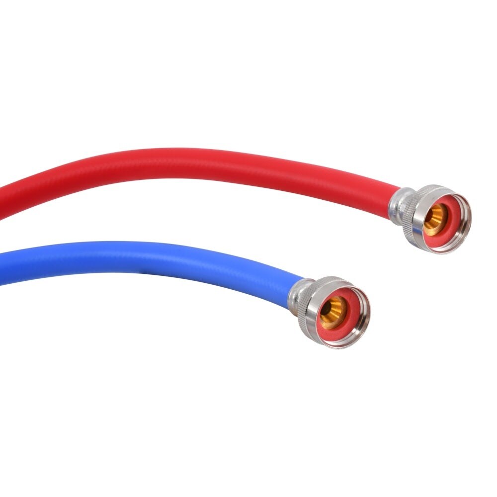 Eastman 60486P 6 ft. PVC Washing Machine Hose with Brass Fittings (1 Pair) - 3