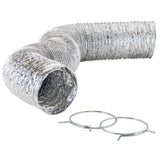 Eastman 60616 4 in x 8 ft Flexible Aluminum Laminate Dryer Duct with Clamps