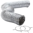 Eastman 60618 4 in. x 5 ft. Flexible Aluminum Laminate Dryer Duct with Clamps