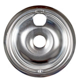 Eastman 60728 8 in Chrome Deep Reflector Bowl for GE and Hotpoint Electric Ranges