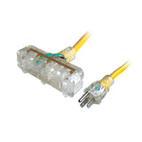 Eastman 60990 50 ft 12 Gauge 3 Wire Triple Outlet Extension Cord with Indicator Light - 2