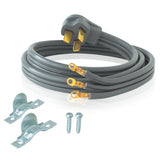 Eastman 61241 4 ft 3-Prong 50 Amp Range Cord for Electric Ranges with Strain Relief Clamp