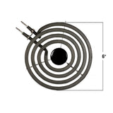 Eastman 61730 6 in. 4-Turn Plug-In Surface Range Heating Element - 3