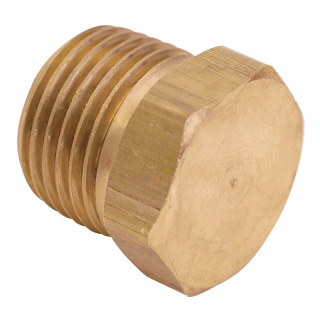 Eastman 62620 1/4 in Brass MIP Hex Head Pipe Plug Fitting