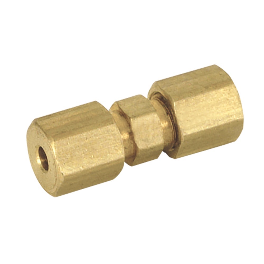 Eastman 65339LF 3/8 in. OD Tube Compression Brass Union Fitting