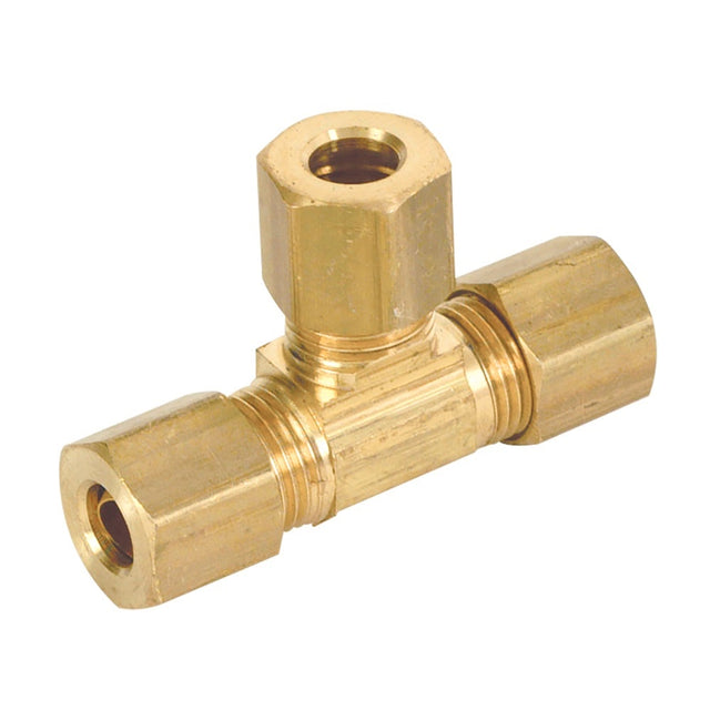 Eastman 65375LF 1/4 in. Compression Brass Tee Fitting 64C Series