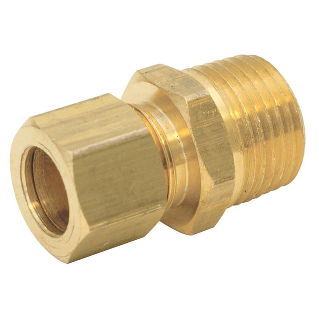Eastman 65469LF 3/8 in. OD Tube x 3/8 in. MIP Compression Male Brass Adapter Fitting