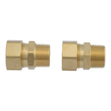 Eastman 65487N 3/4 in. x 3/4 in. Compression x MIP Brass Adapter Fitting for Copper Pipe (2 Pack) - 2