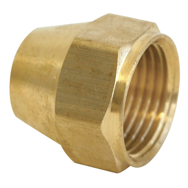 Eastman 65605 3/8 in. Short Flare Brass Nut Fitting for Plumbing