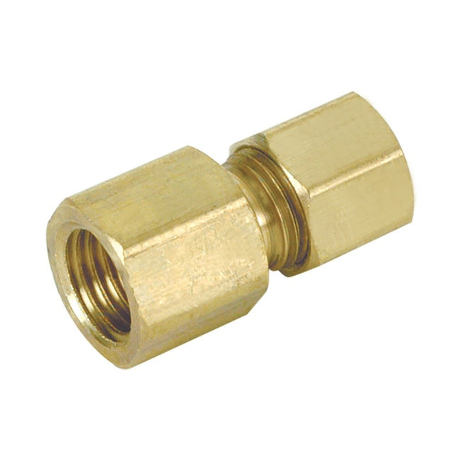 Eastman 65680LF 1/4 in. Compression x 1/4 in. Female Flare Brass Adapter Fitting