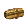 Eastman 65721 1 in OD Flare x 3/4 in MIP Brass Gas Fitting with Tapped 1/2 in FIP