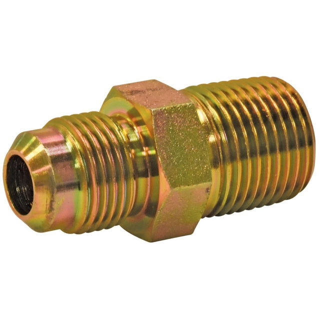 Eastman 65726 1/2 in OD Flare x 1/2 in MIP Gas Fitting Adapter with Tapped 3/8 in FIP