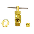 Eastman 65833LF 1/4 in OD x 1/8 in MIP Male Angle Needle Valve
