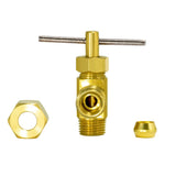 Eastman 65833LF 1/4 in OD x 1/8 in MIP Male Angle Needle Valve