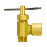 Eastman 65833LF 1/4 in OD x 1/8 in MIP Male Angle Needle Valve - 3