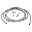 Eastman 69008 12 ft Stainless Steel Braided Dishwasher Supply Connector with Fittings
