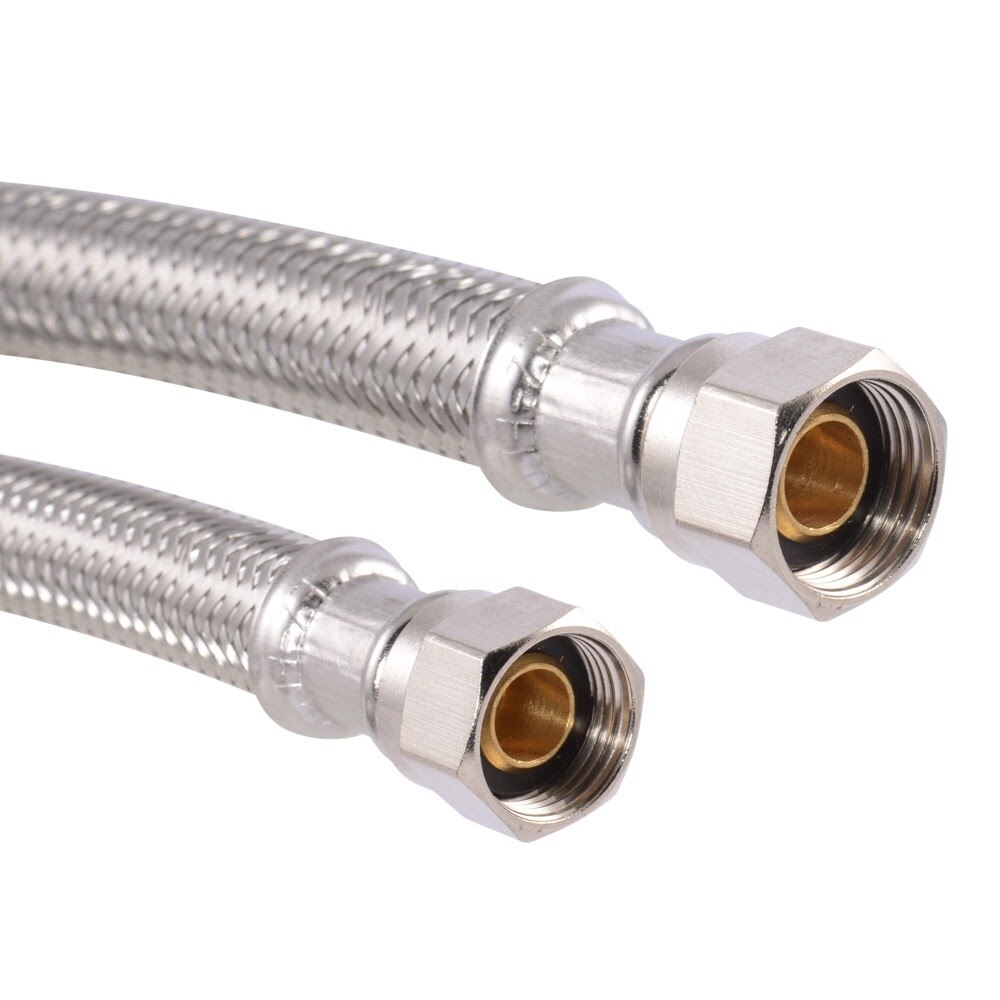 Eastman 69008 12 ft Stainless Steel Braided Dishwasher Supply Connector with Fittings - 2