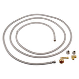 Eastman 69008 12 ft Stainless Steel Braided Dishwasher Supply Connector with Fittings - 3