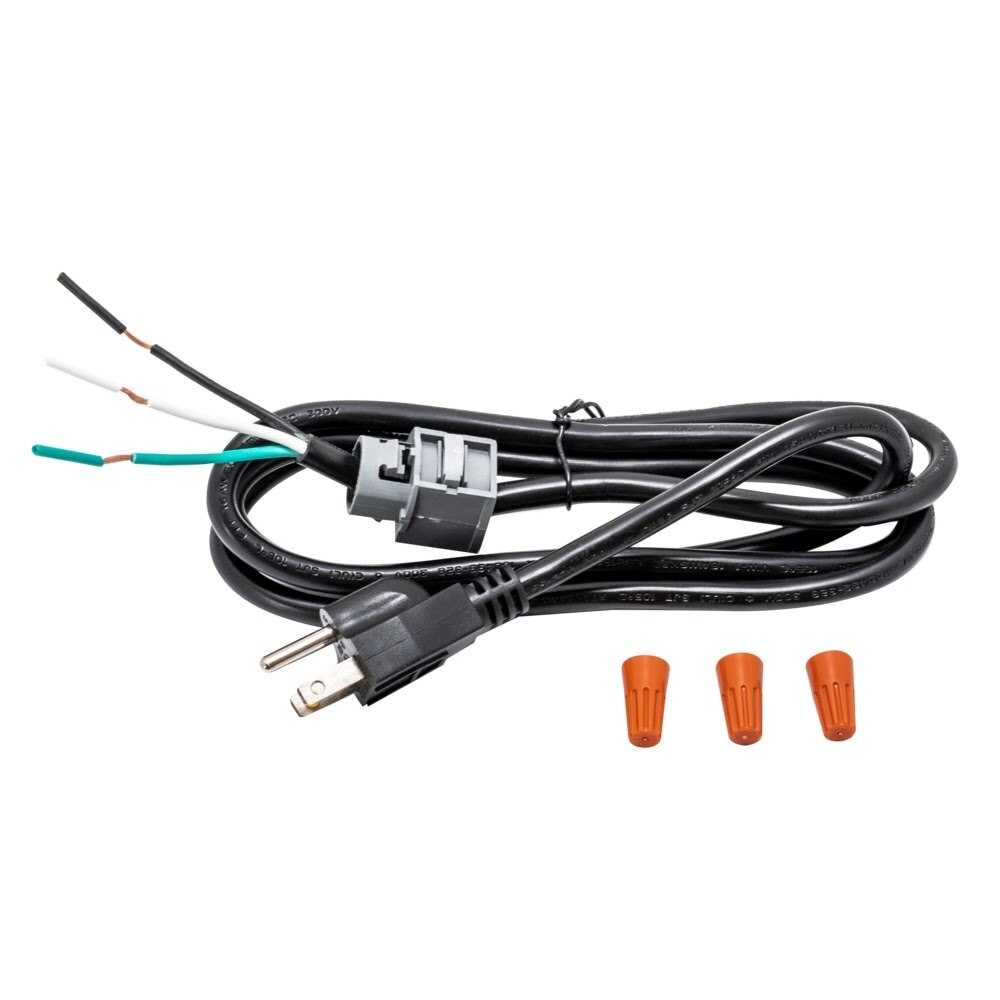 Eastman 69011 5 ft 4 in 3 Prong Dishwasher Power Cord Kit with Wire Nuts
