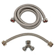Eastman 69023 5 ft Stainless Steel Steam Dryer Water Supply Installation Kit