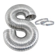 Eastman 69028 4 in. x 8 ft. ArmorFlex Semi-Rigid Aluminum Dryer Duct with Clamps