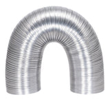 Eastman 69028 4 in. x 8 ft. ArmorFlex Semi-Rigid Aluminum Dryer Duct with Clamps - 2