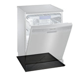 Eastman 70486 24.5 in. x 20.5 in. Black Plastic Dishwasher Pan with 3 Wall Leak Protection - 3