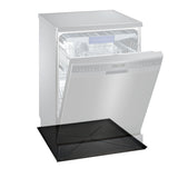 Eastman 70486 24.5 in. x 20.5 in. Black Plastic Dishwasher Pan with 3 Wall Leak Protection - 3