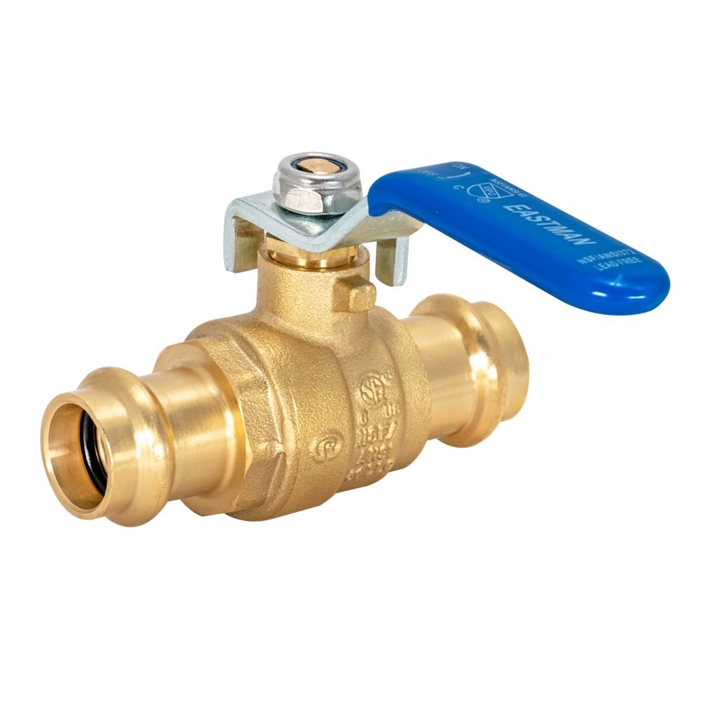 Eastman 80151 1/2 in. Press Brass Ball Valve for Plumbing