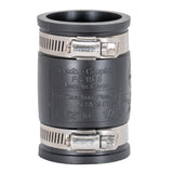 Eastman 86001 1-1-2 in x 1-1-2 in PVC DWV Flexible Coupling with Stainless Steel Clamps