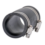 Eastman 86001 1-1-2 in x 1-1-2 in PVC DWV Flexible Coupling with Stainless Steel Clamps - 2