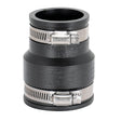 Eastman 86002 2 in. x 1-1/2 in. Flexible Coupling for Cast Iron Plastic and Steel Pipes