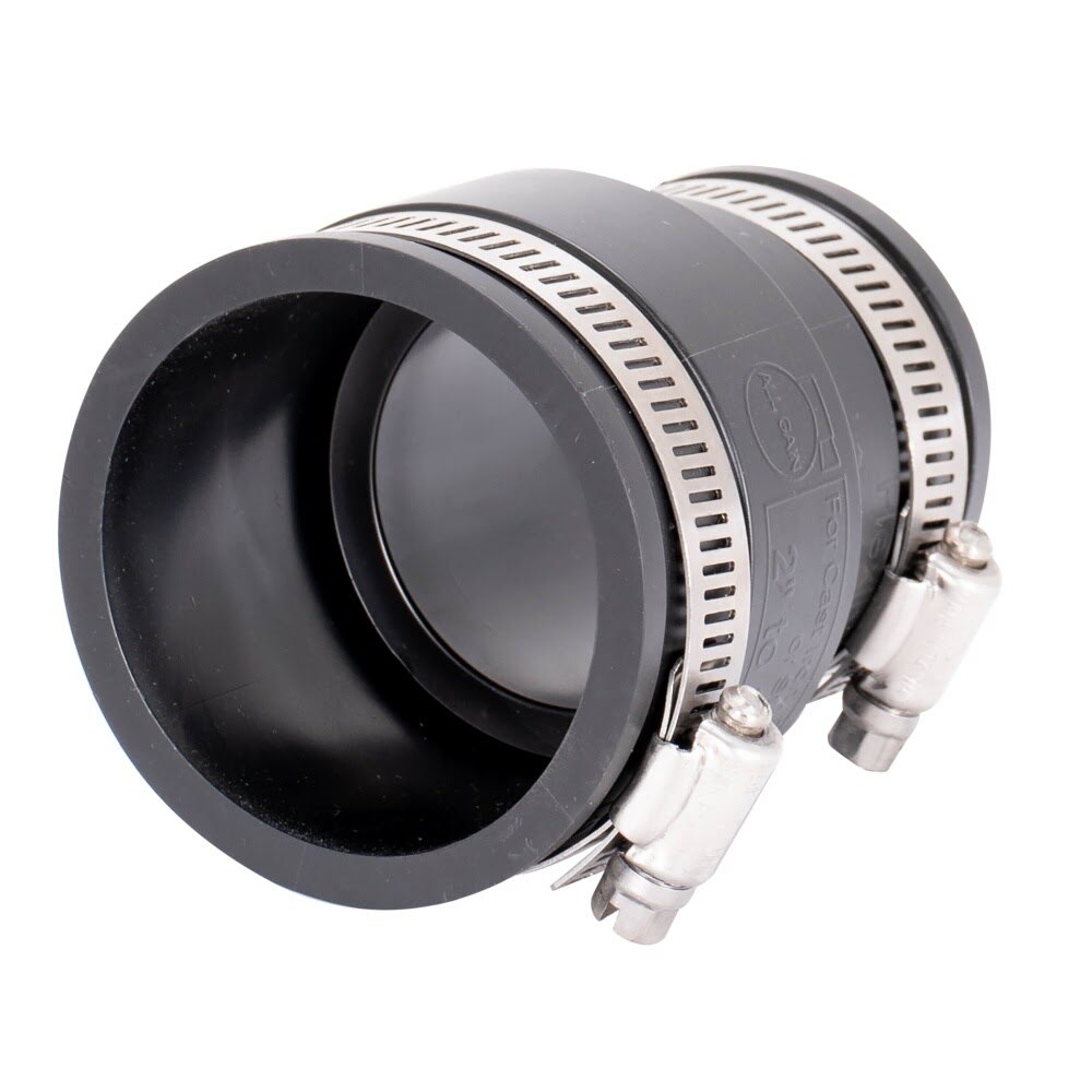Eastman 86002 2 in. x 1-1/2 in. Flexible Coupling for Cast Iron Plastic and Steel Pipes - 3